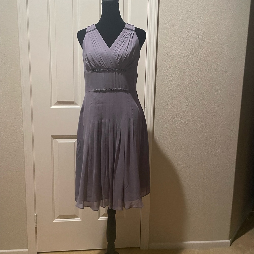Anne Klein Lavender Midi Cocktail Dress